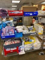 CART AND CONTENTS TO INCLUDE: FETAL MONITOR STRAPS AND DISPOSABLE INSERTS LOCATION: 2 CAF.