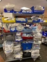 CART AND CONTENTS TO INCLUDE: SPECIMEN CONTAINERS, AND IRRIGATION SET BAGS LOCATION: 2 CAF.