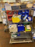 CART AND CONTENTS TO INCLUDE: STERILE WATER, ASSORTES PREEMIE SUCKERS AND LANCETS, AND BILI BLANKET COVERS LOCATION: 2 CAF.