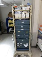 CART AND CONTENTS TO INCLUDE: ASSORTED (BD PORTEX) SYRINGES COVIDIEN NEEDLES LOCATION: CCC HW