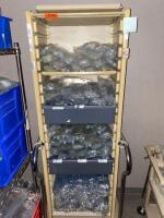 CART AND CONTENTS TO INCLUDE: ASSORTED IV BAGS E8000, L8000, LOCATION: 203