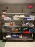 CART AND CONTENTS TO INCLUDE: ASSORTED TEGADERM, PROTEXIS PI, GLOVES, SURGICAL MARKS, MYELOGRAM TRAY LOCATION: CCC HW