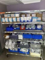 CART AND CONTENTS TO INCLUDE: ASSORTED AIRLIFE TUBES, COVIDIEN NELLCOR (PEDICAP), DOLPHIN (2312 LOCATION: 204