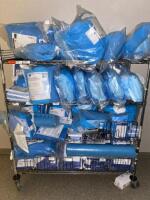 CART AND CONTENTS TO INCLUDE: ASSORTED MEDLINE ORTHOPEDIC PACK III, BLUE O.R. TOWELS,UNIVERSAL PACK 1 LOCATION: 205