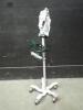 WELCH ALLYN 692 SURETEMP PLUS THERMOMETER ON ROLLING STAND WITH EXERGEN TEMPORAL SCANNER
