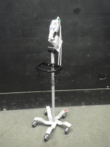 WELCH ALLYN 692 SURETEMP PLUS THERMOMETER ON ROLLING STAND