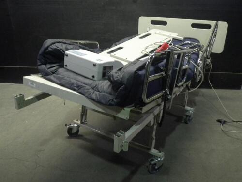 GENDRON MAXI REST BARIATRIC HOSPITAL BED WITH HAND CONTROL AND SUNFLOWER MEDICAL SAPPHIRE MATTRESS PUMP