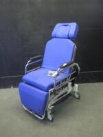 TRANSMOTION TMM5 POWER STRETCHER CHAIR WITH HAND AND FOOT CONTROLS