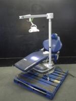 BEAVERSTATE DENTAL EVOL II-110 POWER EXAM CHAIR WITH FOOT CONTROL AND LIGHT