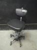 ROLLING EXAM STOOL