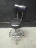 THE BREWER COMPANY ROLLING EXAM STOOL