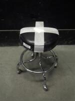 THE BREWER COMPANY ROLLING EXAM STOOL