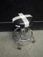 THE BREWER COMPANY ROLLING EXAM STOOL