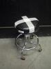 THE BREWER COMPANY ROLLING EXAM STOOL