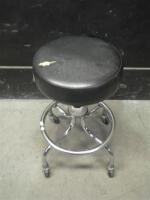 THE BREWER COMPANY ROLLING EXAM STOOL