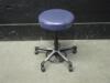 ROLLING EXAM STOOL
