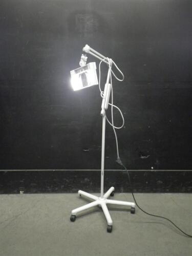 PHILIPS BURTON WM50FL MAGNIFYING EXAM LIGHT ON ROLLING STAND