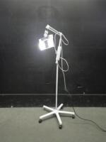 PHILIPS BURTON WM50FL MAGNIFYING EXAM LIGHT ON ROLLING STAND