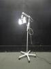 PHILIPS BURTON WM50FL MAGNIFYING EXAM LIGHT ON ROLLING STAND
