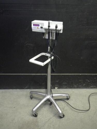 WELCH ALLYN 767 SERIES OTO/OPHTHALMOSCOPE TRANSFORMER (WITHOUT HEADS) ON ROLLING STAND