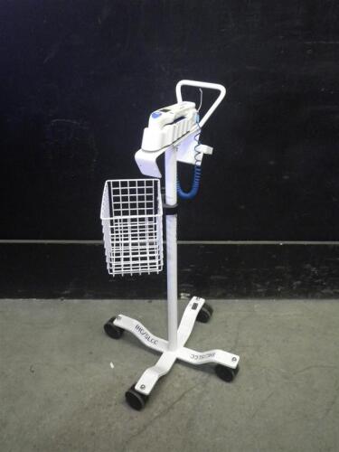 FIRST TEMP GENIUS THERMOMETER ON ROLLING STAND