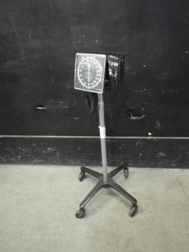 TYCOS SPHYGMOMANOMETER ON ROLLING STAND