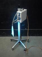 OHMEDA BILIBLANKET PLUS PHOTOTHERAPY SYSTEM ON ROLLING STAND