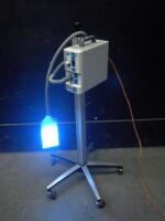 OHMEDA BILIBLANKET PLUS PHOTOTHERAPY SYSTEM ON ROLLING STAND