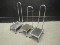 LOT OF STEP STOOLS (QTY 3)