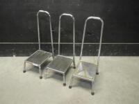 LOT OF STEP STOOLS (QTY 3)