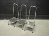 LOT OF STEP STOOLS (QTY 3)