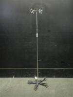 IV POLE WITH FOOTSWITCH ON ROLLING STAND
