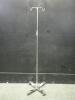 IV POLE WITH FOOTSWITCH ON ROLLING STAND