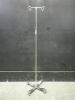 IV POLE WITH FOOTSWITCH ON ROLLING STAND