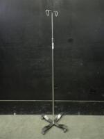 IV POLE WITH FOOTSWITCH ON ROLLING STAND