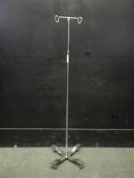 IV POLE WITH FOOTSWITCH ON ROLLING STAND