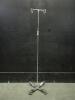 IV POLE WITH FOOTSWITCH ON ROLLING STAND