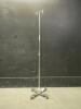 IV POLE WITH FOOTSWITCH ON ROLLING STAND