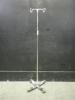 IV POLE WITH FOOTSWITCH ON ROLLING STAND