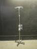 IV POLE WITH FOOTSWITCH ON ROLLING STAND