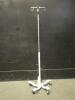 IV POLE ON ROLLING STAND