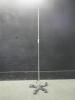 IV POLE WITH FOOTSWITCH ON ROLLING STAND