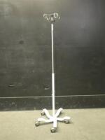 IV POLE ON ROLLING STAND