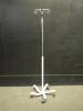 IV POLE ON ROLLING STAND