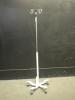 IV POLE ON ROLLING STAND