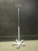 IV POLE ON ROLLING STAND