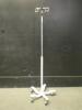 IV POLE ON ROLLING STAND