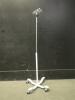 IV POLE ON ROLLING STAND