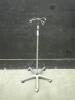 IV POLE ON ROLLING STAND