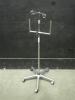 IV POLE ON ROLLING STAND